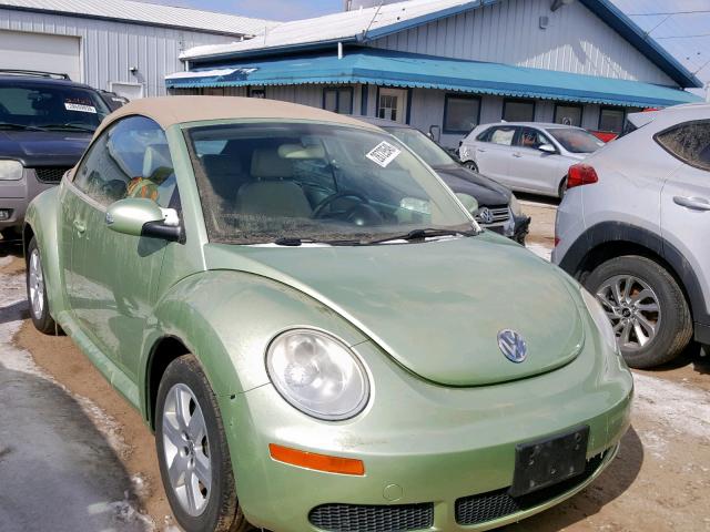 3VWRF31Y07M408000 - 2007 VOLKSWAGEN NEW BEETLE Жасыл фото 1