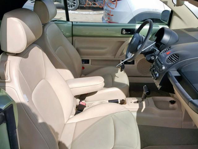3VWRF31Y07M408000 - 2007 VOLKSWAGEN NEW BEETLE Жасыл фото 5