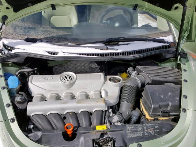 3VWRF31Y07M408000 - 2007 VOLKSWAGEN NEW BEETLE Жасыл фото 7