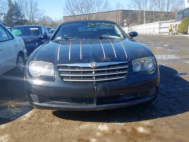 1C3AN55L65X042777 - 2005 CHRYSLER CROSSFIRE BLACK photo 9