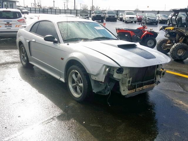 1FAFP42X72F111190 - 2002 FORD MUSTANG GT SILVER photo 1