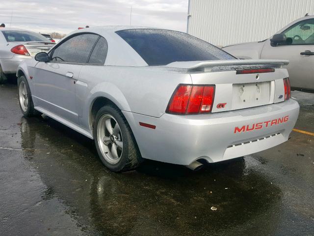 1FAFP42X72F111190 - 2002 FORD MUSTANG GT SILVER photo 3