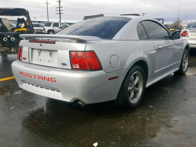 1FAFP42X72F111190 - 2002 FORD MUSTANG GT SILVER photo 4