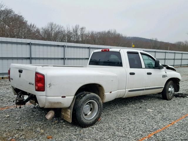 3D7ML48C77G757911 - 2007 DODGE RAM 3500 S WHITE photo 4