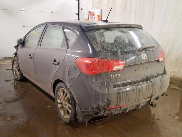 KNAFU5A26B5333852 - 2011 KIA FORTE EX BLACK photo 3