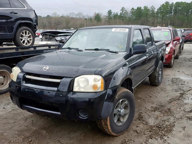 1N6ED27T74C460229 - 2004 NISSAN FRONTIER C BLACK photo 2