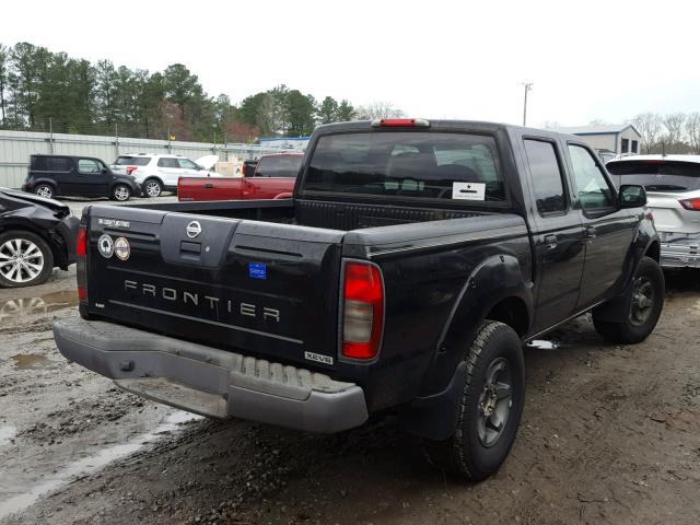 1N6ED27T74C460229 - 2004 NISSAN FRONTIER C BLACK photo 4