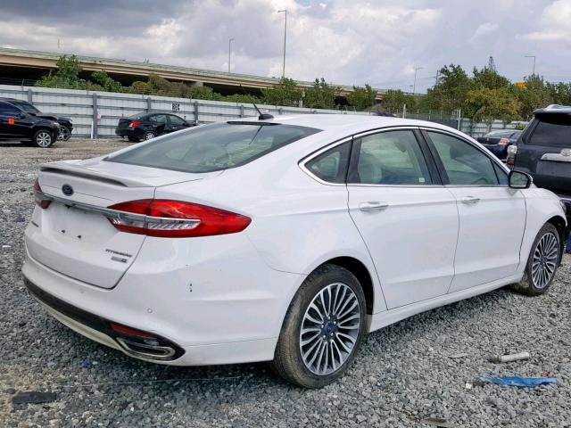 3FA6P0D90JR169652 - 2018 FORD FUSION TIT WHITE photo 4