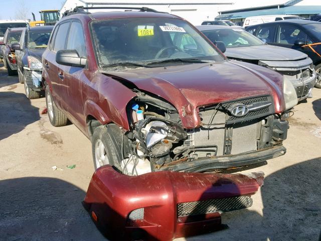 KM8JM12B45U210142 - 2005 HYUNDAI TUCSON GL BURGUNDY photo 1