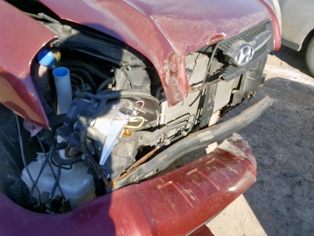 KM8JM12B45U210142 - 2005 HYUNDAI TUCSON GL BURGUNDY photo 9