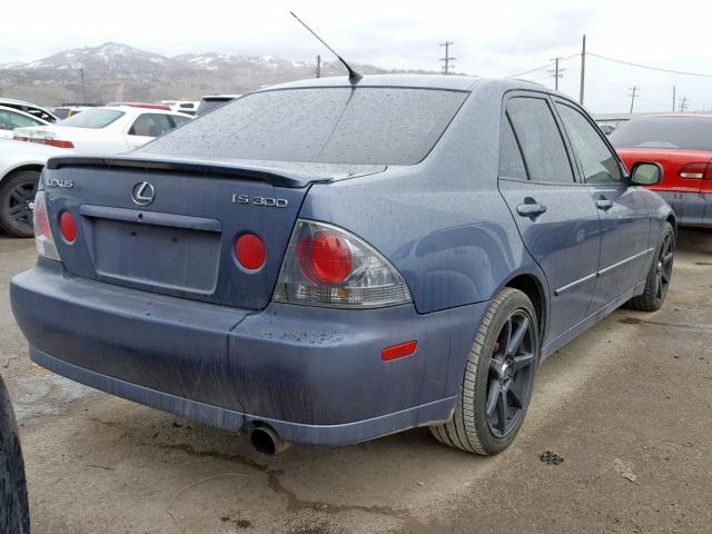 JTHBD192050096967 - 2005 LEXUS IS 300 BLUE photo 4