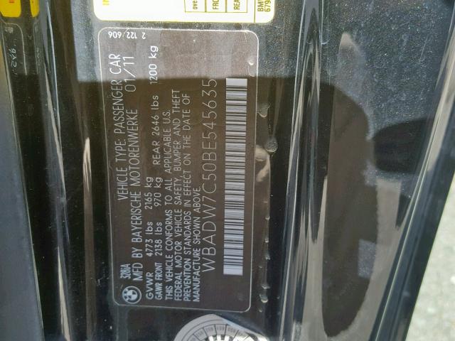 WBADW7C50BE545635 - 2011 BMW 328 I SULE BLACK photo 10