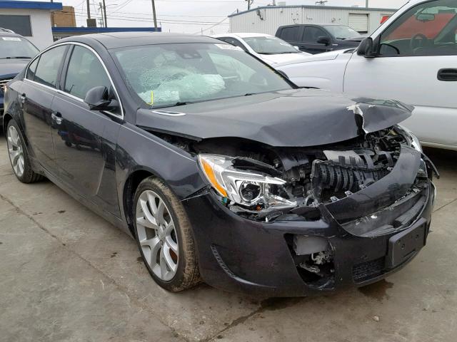 2G4GT5GX3E9229075 - 2014 BUICK REGAL GS CHARCOAL photo 1