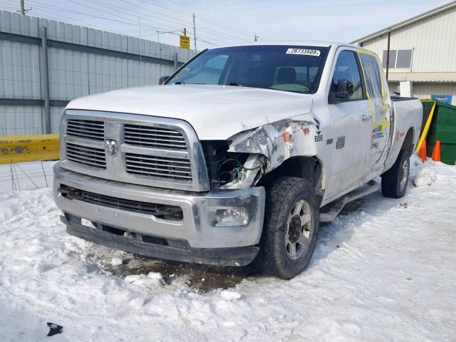 3C6TD5DT1CG249210 - 2012 DODGE RAM 2500 S WHITE photo 2