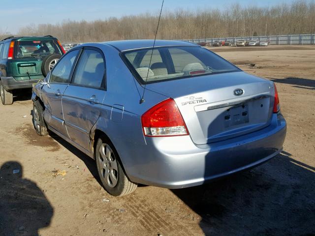 KNAFE121775442808 - 2007 KIA SPECTRA EX SILVER photo 3