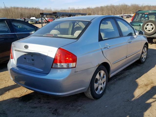 KNAFE121775442808 - 2007 KIA SPECTRA EX SILVER photo 4