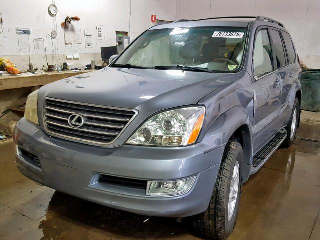 JTJBT20X040043183 - 2004 LEXUS GX 470 BLUE photo 2