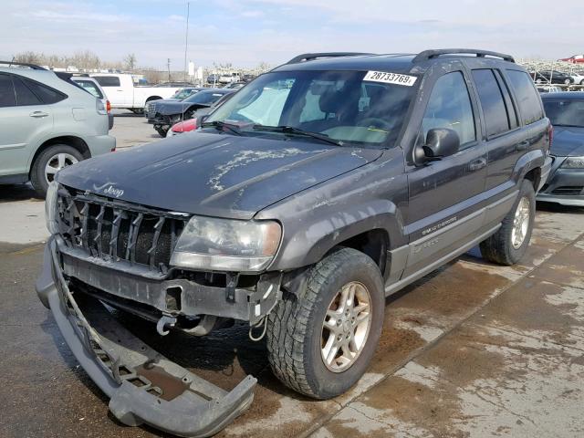 1J4GW48S82C228575 - 2002 JEEP GRAND CHER GRAY photo 2