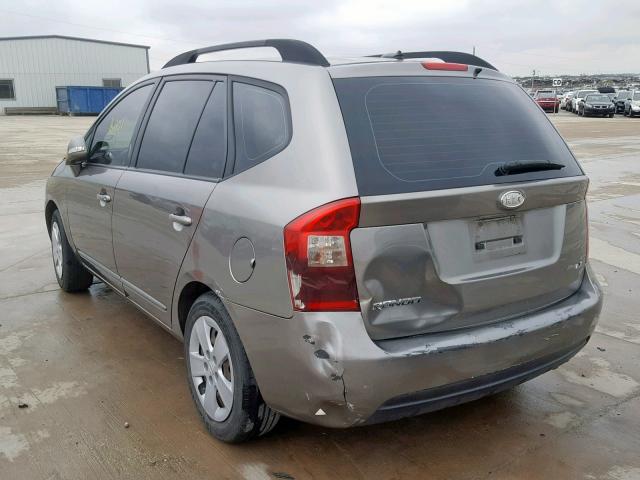 KNAHG8C80A7299364 - 2010 KIA RONDO LX SILVER photo 3