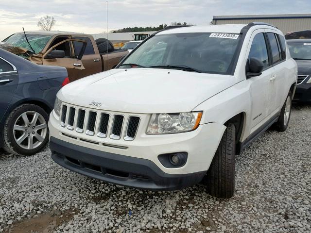 1J4NT1FB8BD137835 - 2011 JEEP COMPASS SP WHITE photo 2