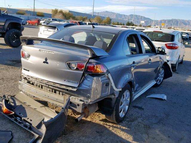 JA32U2FU6FU026184 - 2015 MITSUBISHI LANCER ES GRAY photo 4