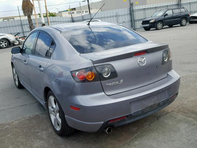 JM1BK323051256975 - 2005 MAZDA 3 S GRAY photo 3