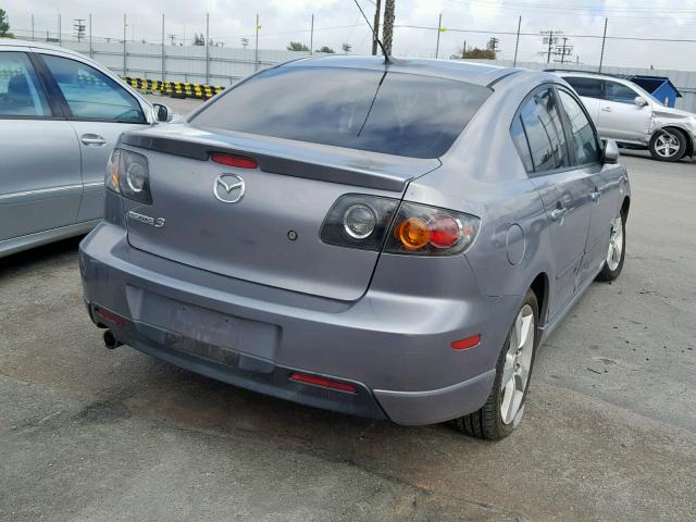 JM1BK323051256975 - 2005 MAZDA 3 S GRAY photo 4