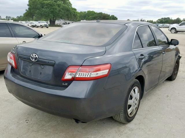 4T1BF3EK3AU056457 - 2010 TOYOTA CAMRY BASE GRAY photo 4