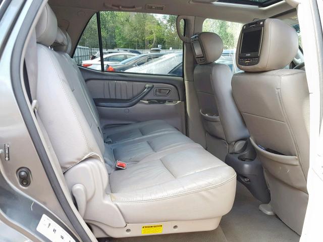 5TDZT38A56S270389 - 2006 TOYOTA SEQUOIA LI GRAY photo 6