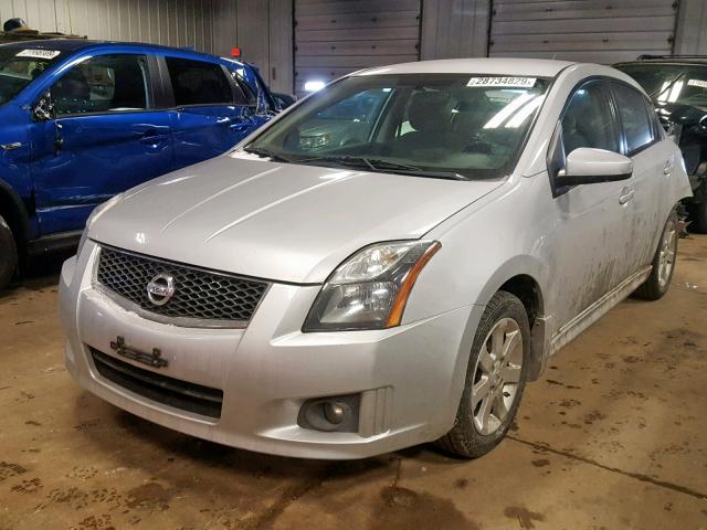 3N1AB6AP3AL678472 - 2010 NISSAN SENTRA 2.0 SILVER photo 2