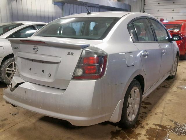 3N1AB6AP3AL678472 - 2010 NISSAN SENTRA 2.0 SILVER photo 4