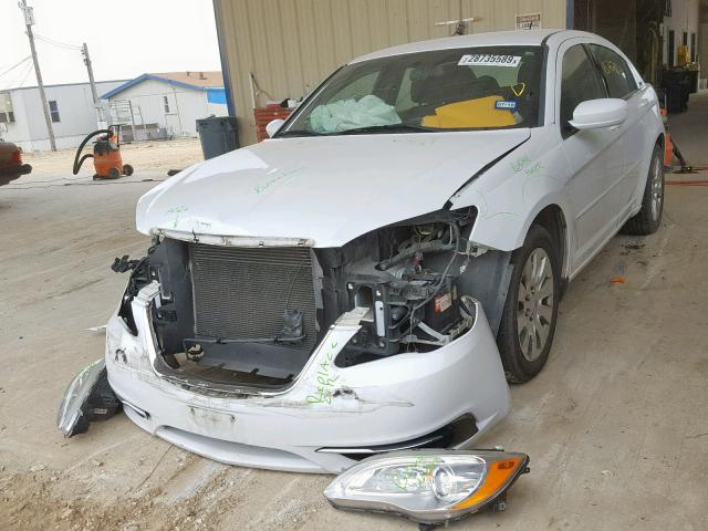 1C3CCBAB7CN240805 - 2012 CHRYSLER 200 LX WHITE photo 2