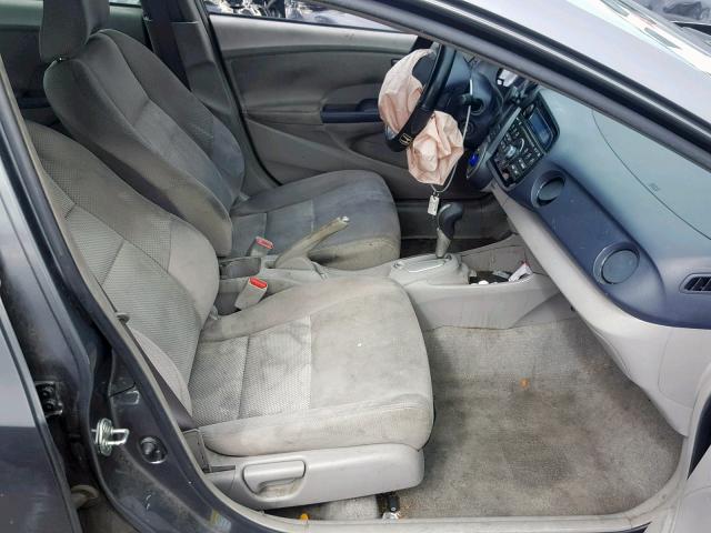 JHMZE2H58AS007612 - 2010 HONDA INSIGHT LX GRAY photo 5