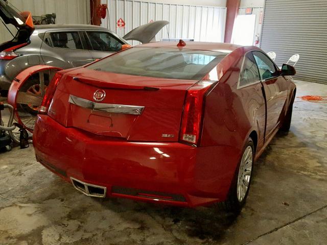 1G6DJ1ED9B0108803 - 2011 CADILLAC CTS PERFOR RED photo 4