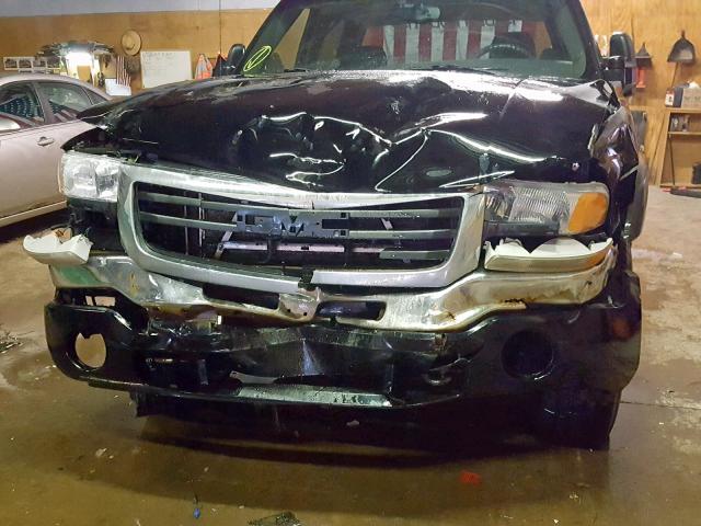 2GTEK13T761313569 - 2006 GMC NEW SIERRA BLACK photo 9