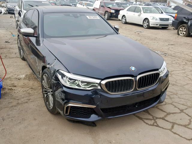 WBAJB9C55JB035632 - 2018 BMW M550XI BLUE photo 1