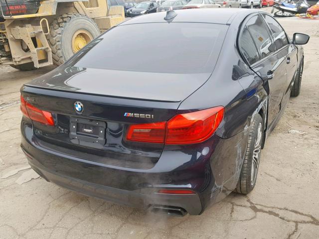 WBAJB9C55JB035632 - 2018 BMW M550XI BLUE photo 4