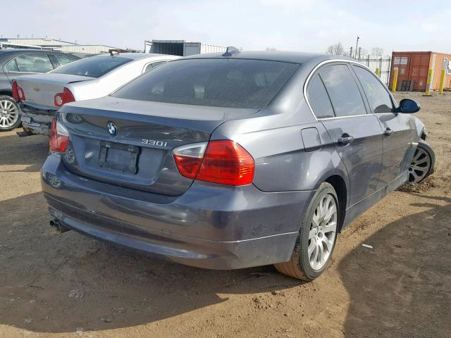 WBAVB33506PS11530 - 2006 BMW 330 I GRAY photo 4