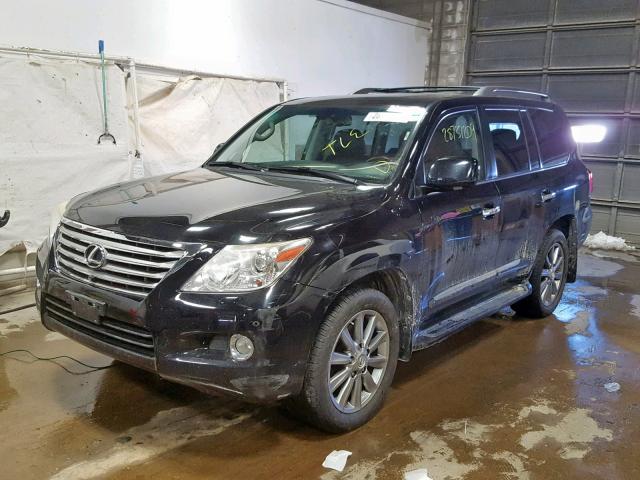 JTJHY7AX9B4078205 - 2011 LEXUS LX 570 BLACK photo 2