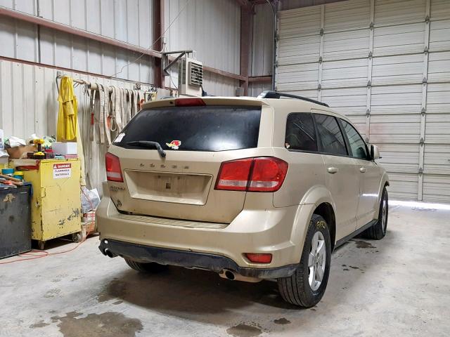 3D4PH1FG3BT565353 - 2011 DODGE JOURNEY MA GOLD photo 4