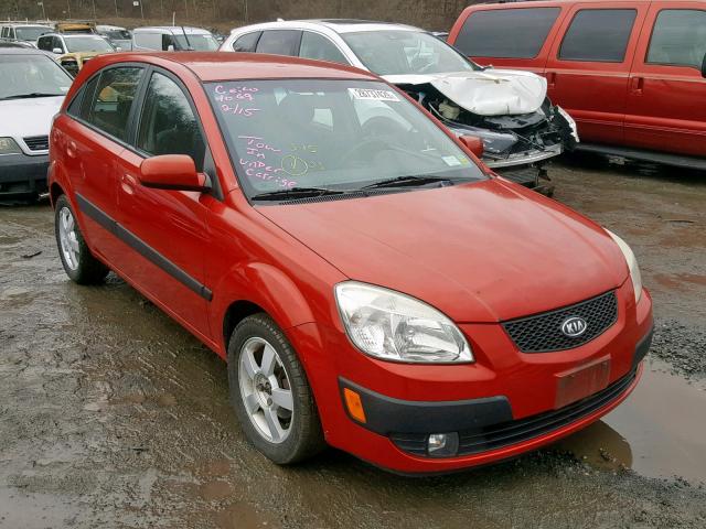 KNADE163666092485 - 2006 KIA RIO 5 RED photo 1