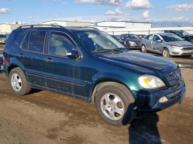 4JGAB57E13A421961 - 2003 MERCEDES-BENZ ML 350 GREEN photo 1