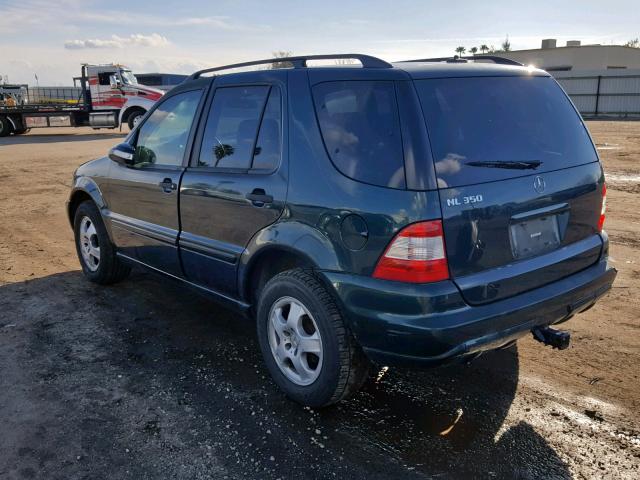 4JGAB57E13A421961 - 2003 MERCEDES-BENZ ML 350 GREEN photo 3