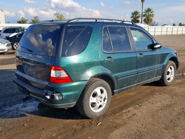 4JGAB57E13A421961 - 2003 MERCEDES-BENZ ML 350 GREEN photo 4