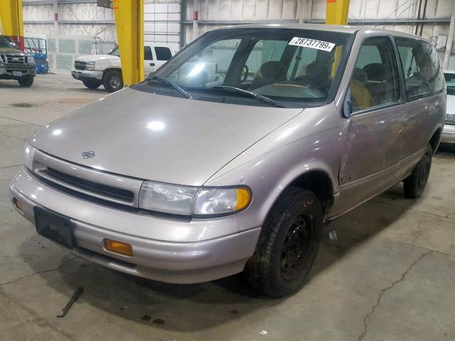 4N2DN11W8SD808262 - 1995 NISSAN QUEST XE TAN photo 2