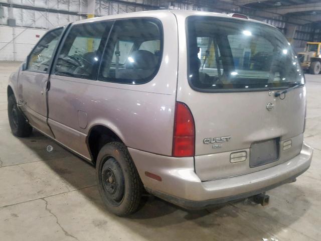 4N2DN11W8SD808262 - 1995 NISSAN QUEST XE TAN photo 3