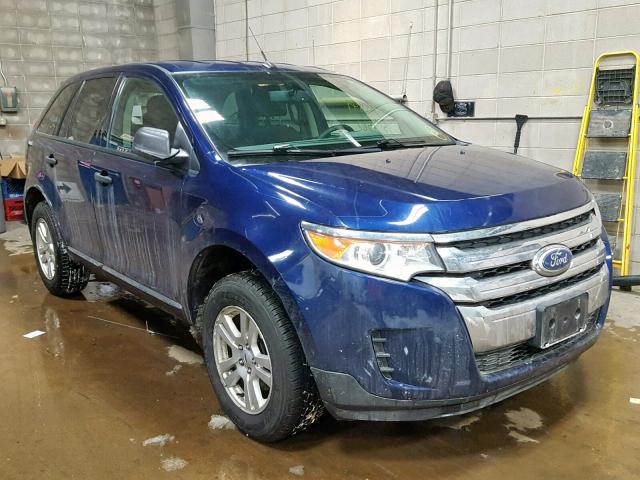 2FMDK3GCXBBB35450 - 2011 FORD EDGE SE BLUE photo 1