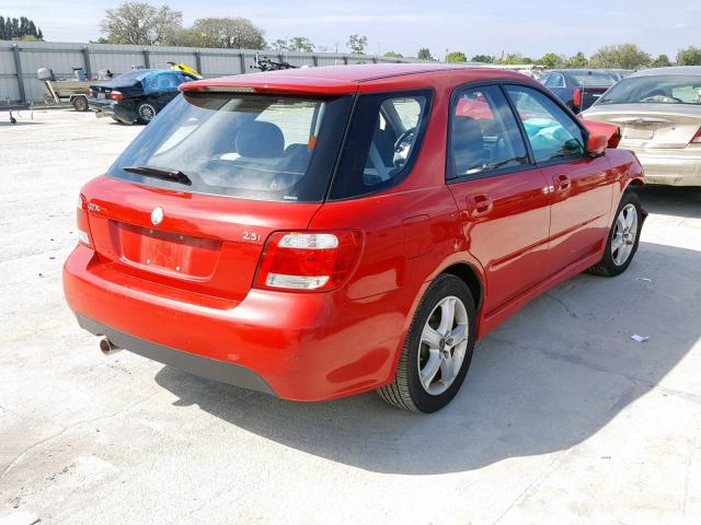 JF4GG61685H052154 - 2005 SAAB 9-2 LINEAR RED photo 4