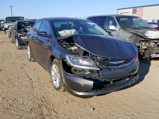 1C3CCCFB2GN186026 - 2016 CHRYSLER 200 LX GRAY photo 1