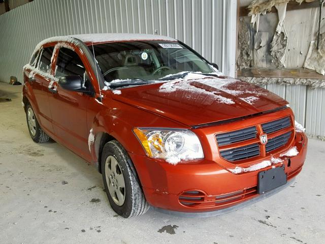 1B3HB28B77D139075 - 2007 DODGE CALIBER ORANGE photo 1